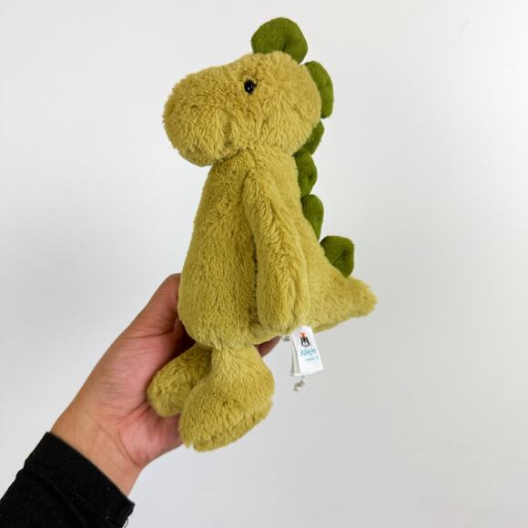 JellyCat Tiny Small Dino Dinosaur Green Plush - Picture 3 of 7